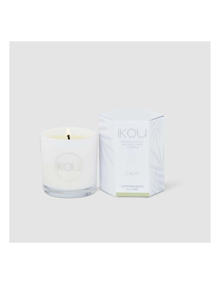 Eco-Luxury Glass Calm Natural Wax Candle image 3
