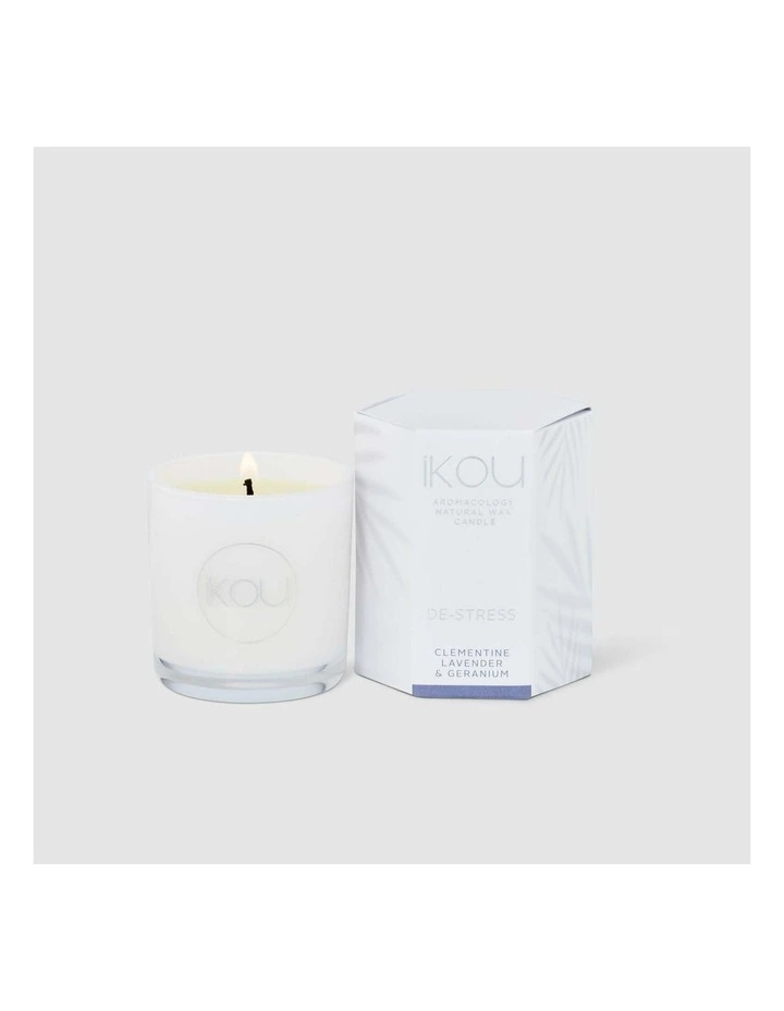 De-Stress Eco-Luxury Candle Glass image 3