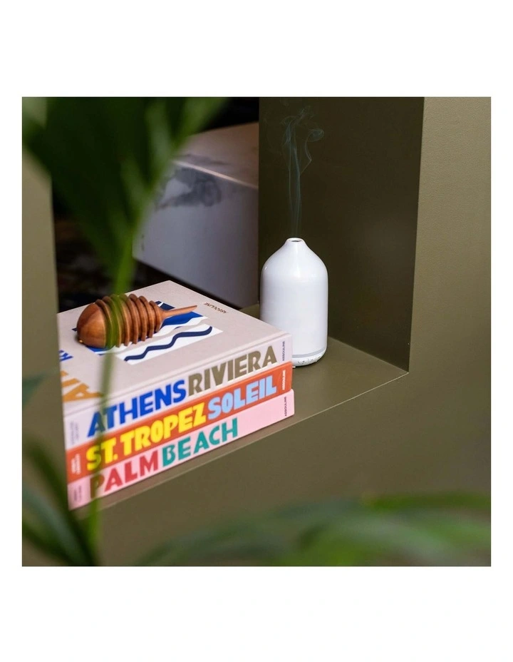 White Ceramic Ultrasonic Aroma Diffuser image 2