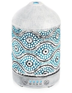 mbeat activiva Metal Essential Oil & Aroma Diffuser 100ml - White