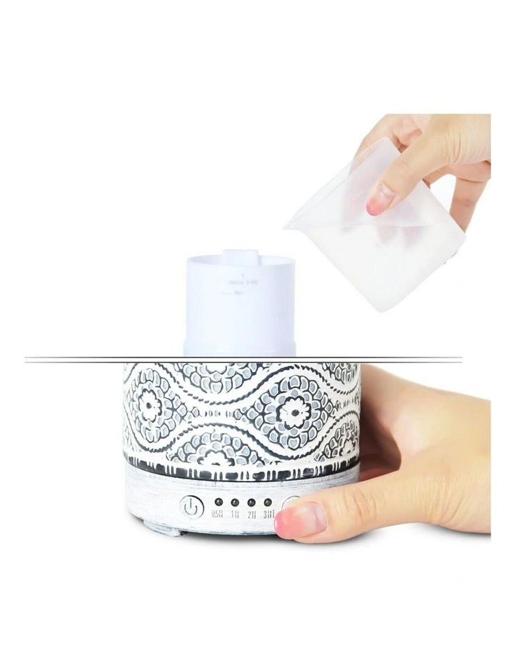 mbeat activiva Metal Essential Oil & Aroma Diffuser 100ml - White image 3