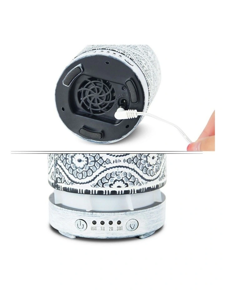 mbeat activiva Metal Essential Oil & Aroma Diffuser 100ml - White image 4
