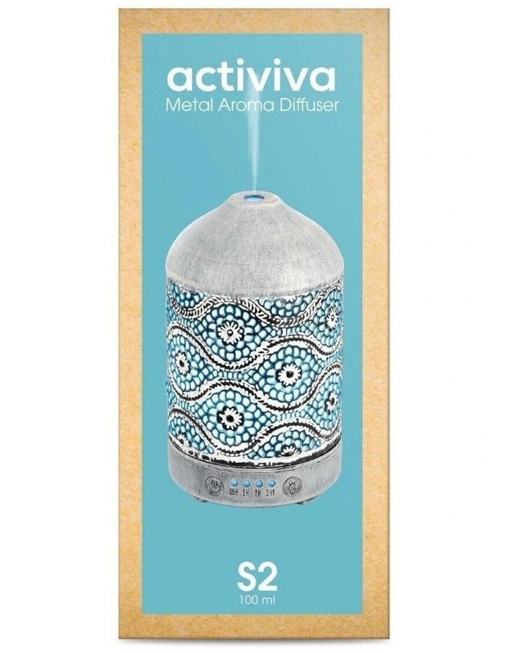 mbeat activiva Metal Essential Oil & Aroma Diffuser 100ml - White image 6