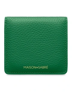 The Compact Mirror in Emerald Lily