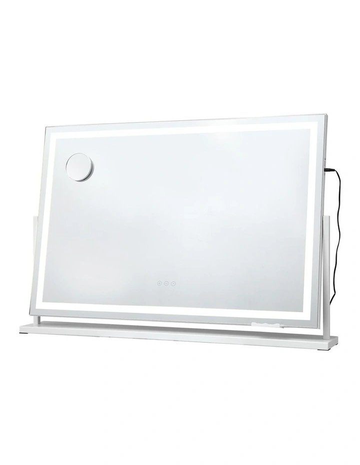90x60cm Makeup Mirror 360 degree Rotatable Vanity Mirror 10x magnifing image 1
