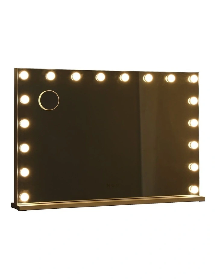 90x60cm Makeup Mirror Large Hollywood Vanity Mirror with 18 Dimmable LED Bulbs image 3