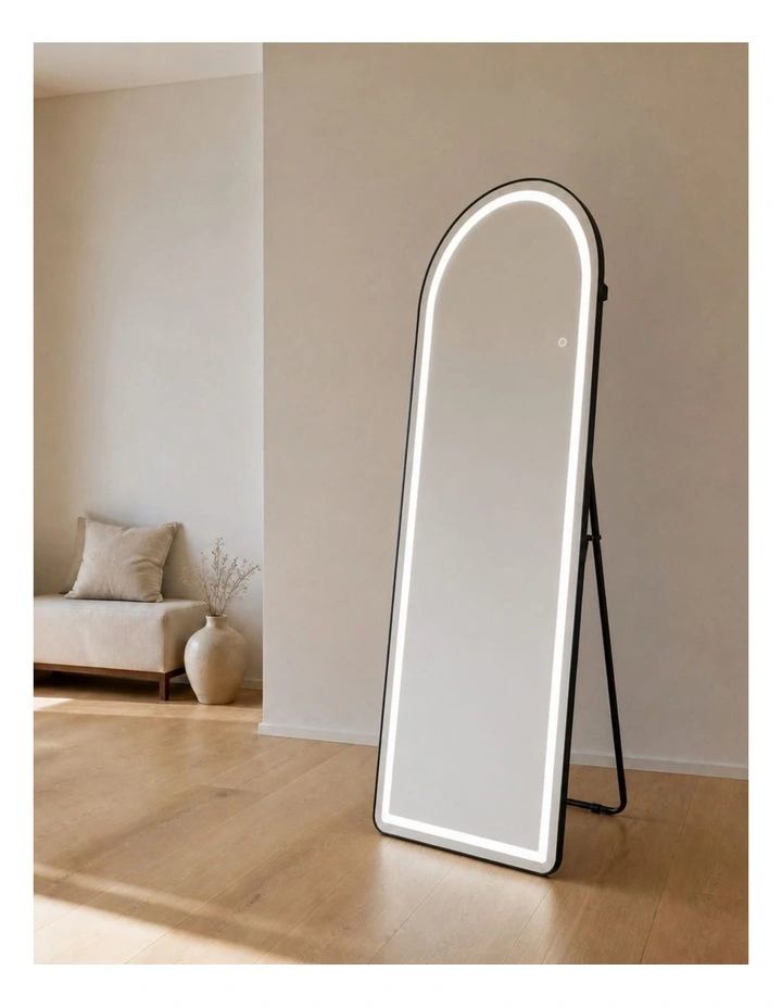 Full-Length Hanging Mirror 160x50cm with LED Lights, Touch Control, USB & Type-C Output image 6