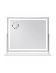 LED Makeup Mirror 64cm x 50.3cm with Adjustable Brightness & Magnifying Mirror