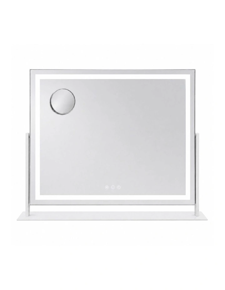 LED Makeup Mirror 64cm x 50.3cm with Adjustable Brightness & Magnifying Mirror image 1