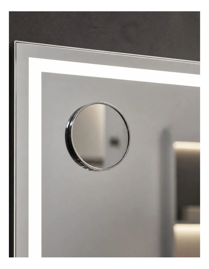 LED Makeup Mirror 64cm x 50.3cm with Adjustable Brightness & Magnifying Mirror image 3