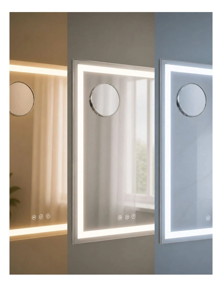 LED Makeup Mirror 64cm x 50.3cm with Adjustable Brightness & Magnifying Mirror image 5