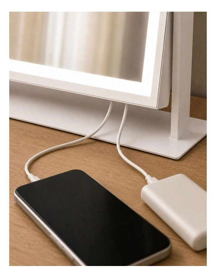 LED Makeup Mirror 64cm x 50.3cm with Adjustable Brightness & Magnifying Mirror image 7