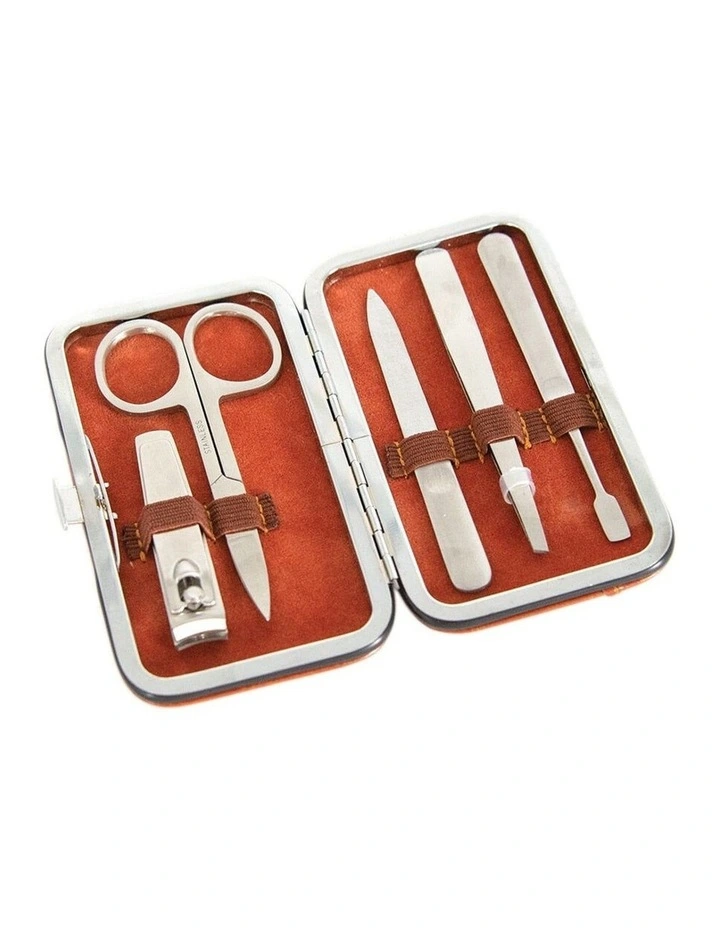Annabel Trends Gentleman's Travel Manicure Kit Nail Care Vegan Leather image 2