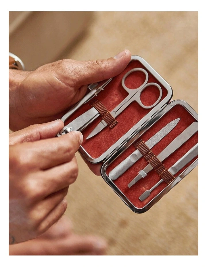 Annabel Trends Gentleman's Travel Manicure Kit Nail Care Vegan Leather image 7