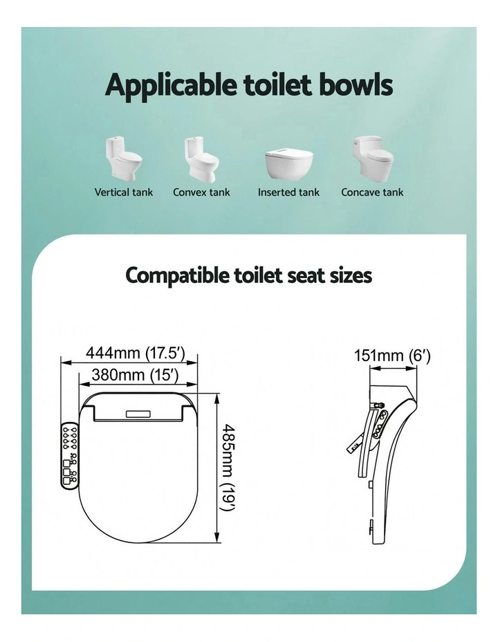 Smart Electric Bidet Toilet Seat image 4