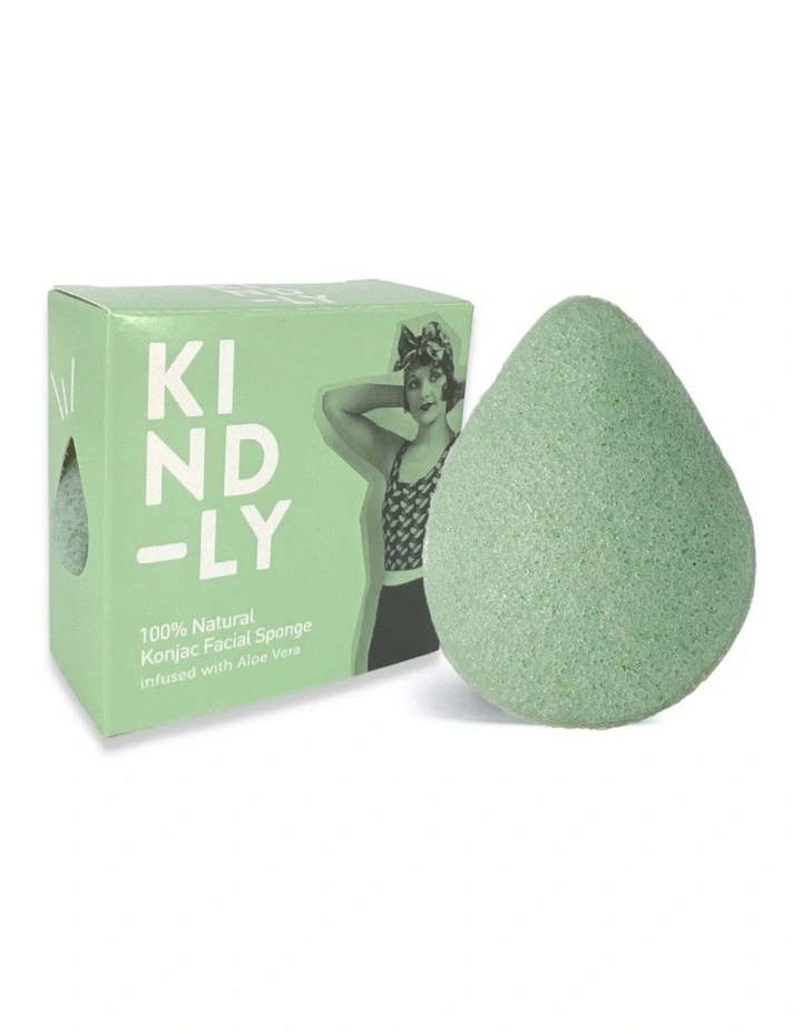 Konjac Facial Sponge - Aloe Vera image 1