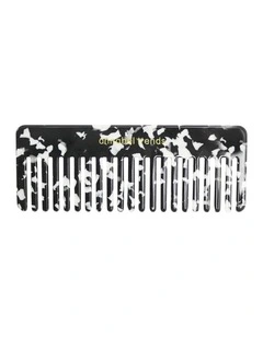 Annabel Trends Tamed Hair Comb Rectangle 15cm Black White Styling Tool