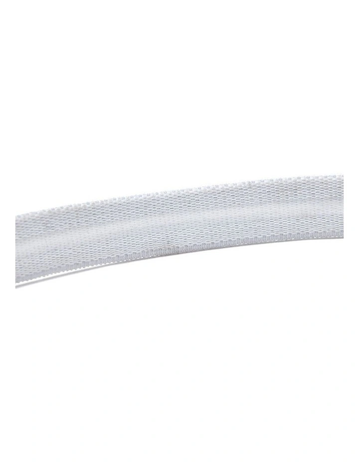 3pk Adidas Sport Hair Bands Elastic Lycra Non-Slip Lucid Blue Pink White image 3