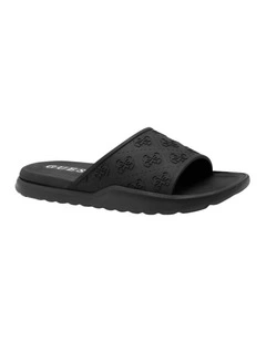 Magaria Slides in Black Logo