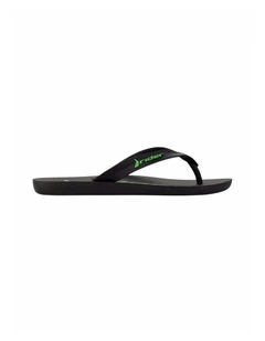 Flip Flop in Black/Green