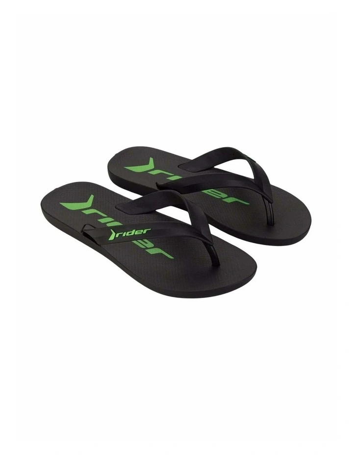 Flip Flop in Black/Green image 2