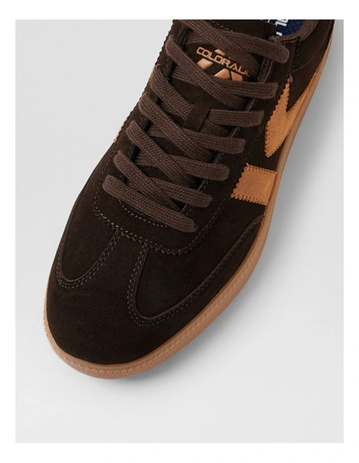 Condor Chocolate Leather Microsuede Sneakers image 4