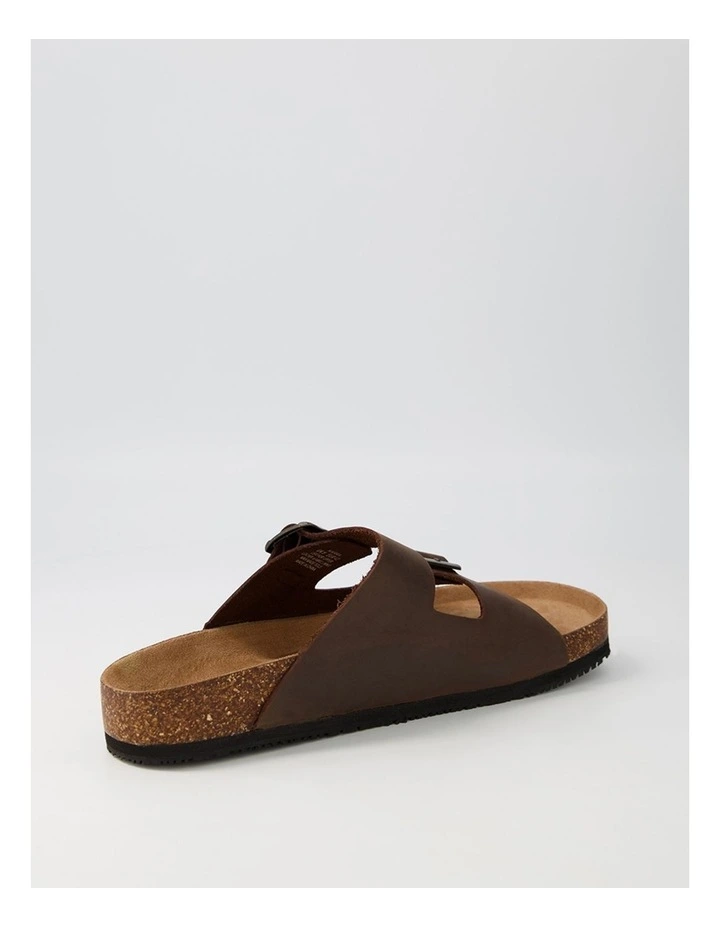 Karra Mocca Crazyhorse Leather Slides image 3
