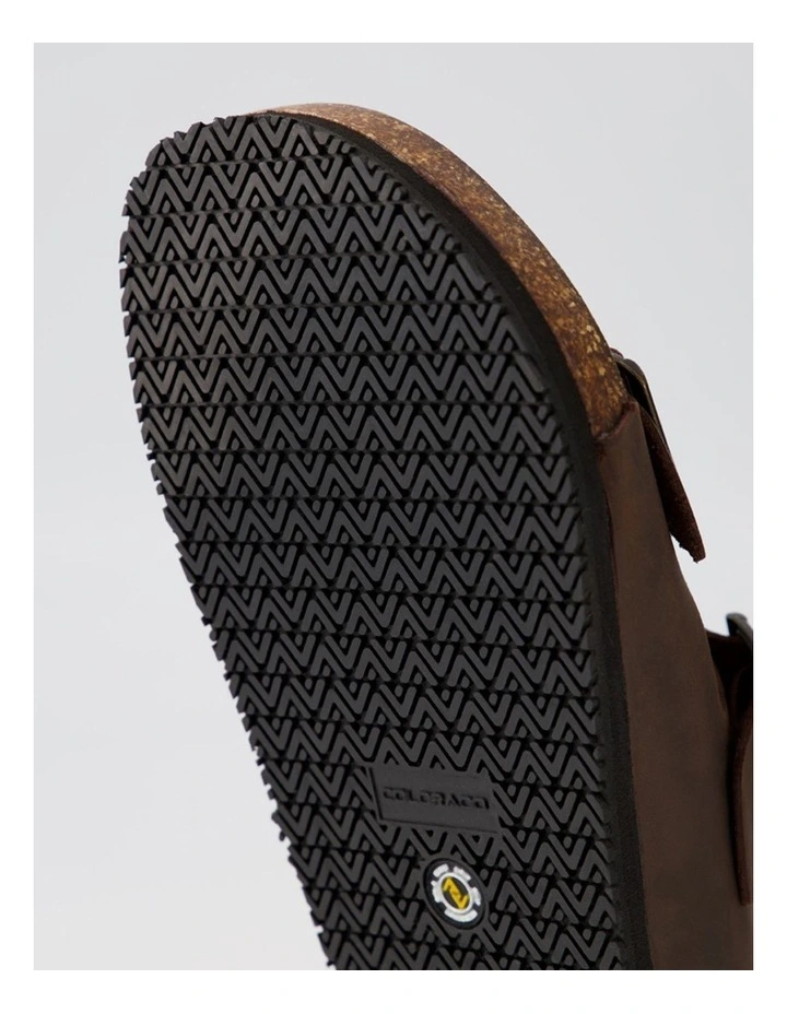 Karra Mocca Crazyhorse Leather Slides image 5