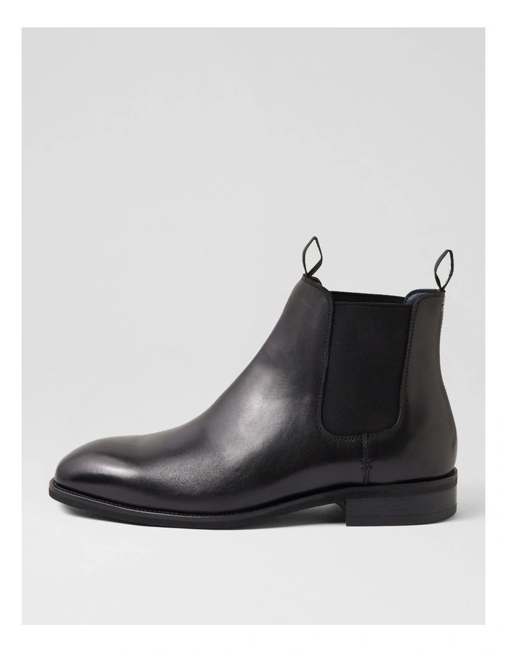 Drover Black Leather Chelsea Boots image 1