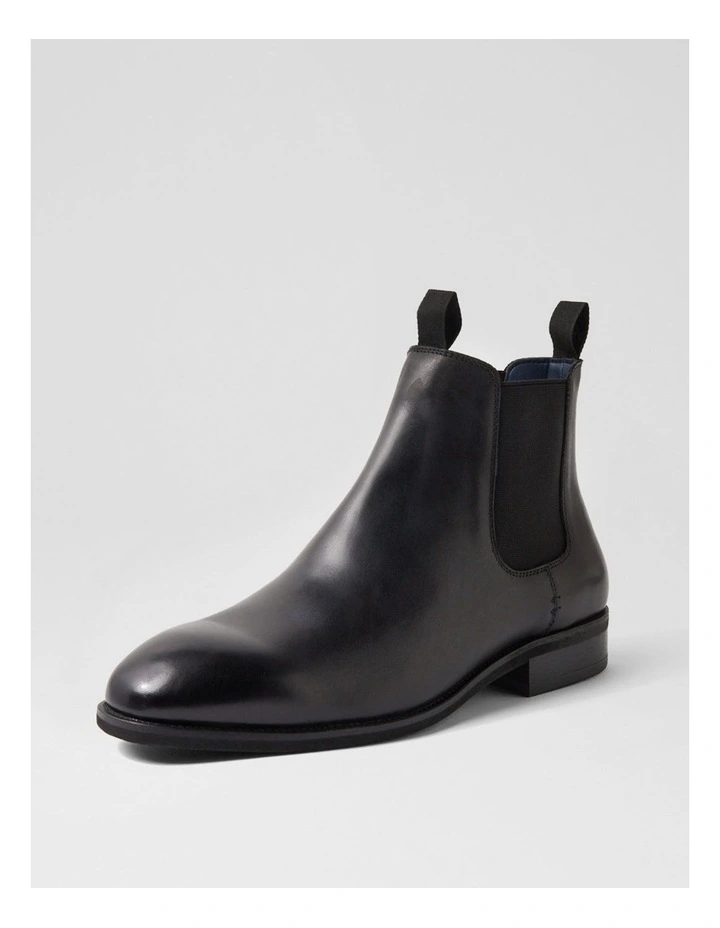 Drover Black Leather Chelsea Boots image 2