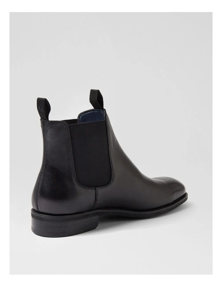 Drover Black Leather Chelsea Boots image 3