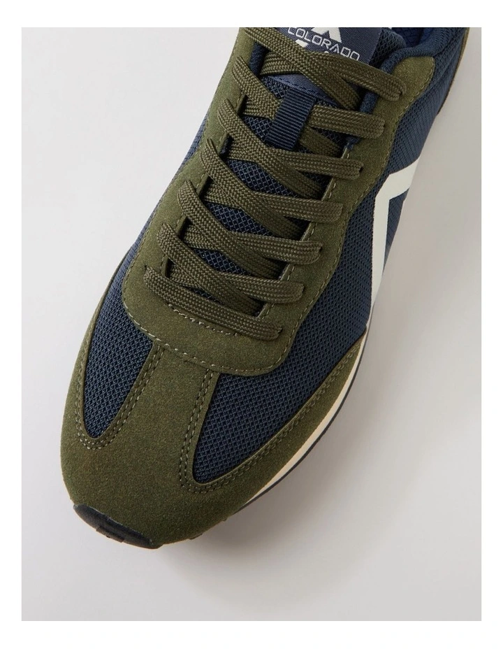 Evan Taupe Navy Sneakers image 4