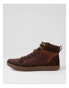 Tango Brown Tumble Leather Lace Up Boots