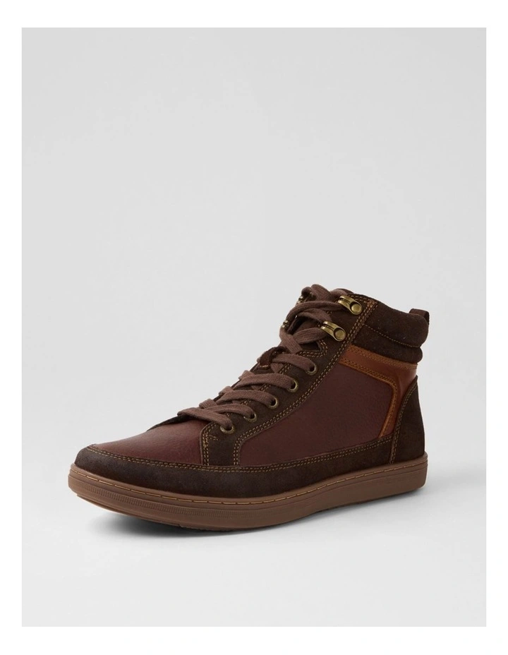 Tango Brown Tumble Leather Lace Up Boots image 2