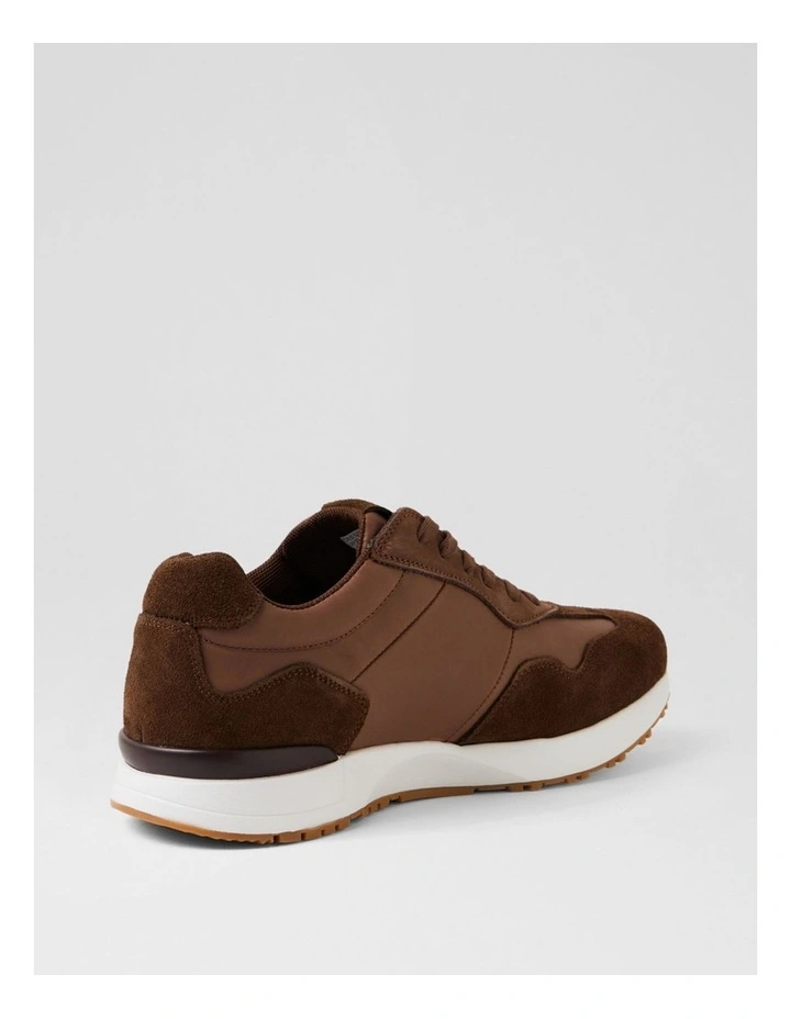 Crescent Brown Leather Sneakers image 3