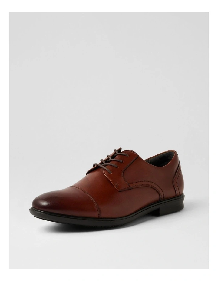 C Paul Dark Tan Leather Lace Up Dress Shoes image 2