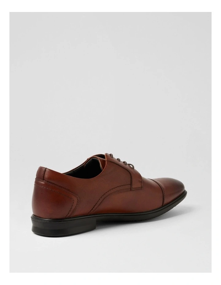 C Paul Dark Tan Leather Lace Up Dress Shoes image 3