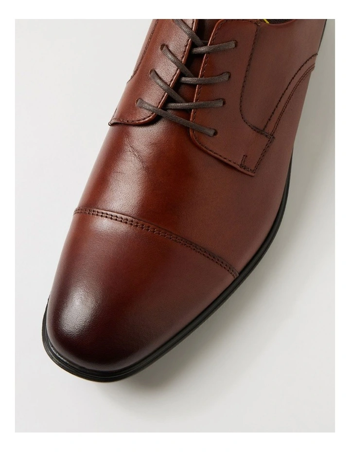 C Paul Dark Tan Leather Lace Up Dress Shoes image 4