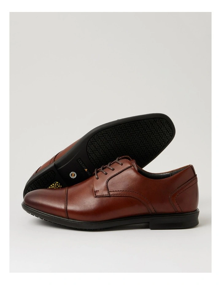 C Paul Dark Tan Leather Lace Up Dress Shoes image 5
