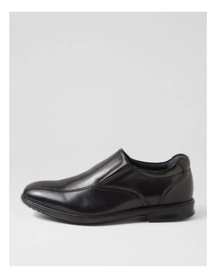 C Pete Black Leather Loafers