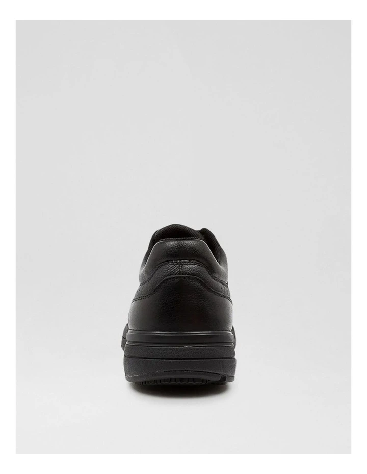 Reset Lace M Black Leather Lace Up Flats image 6