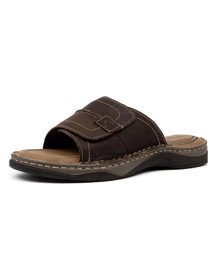 Jeep Brown Crazyhorse Leather Sandals image 2