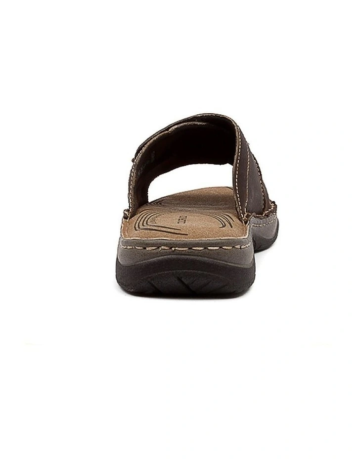 Jeep Brown Crazyhorse Leather Sandals image 3