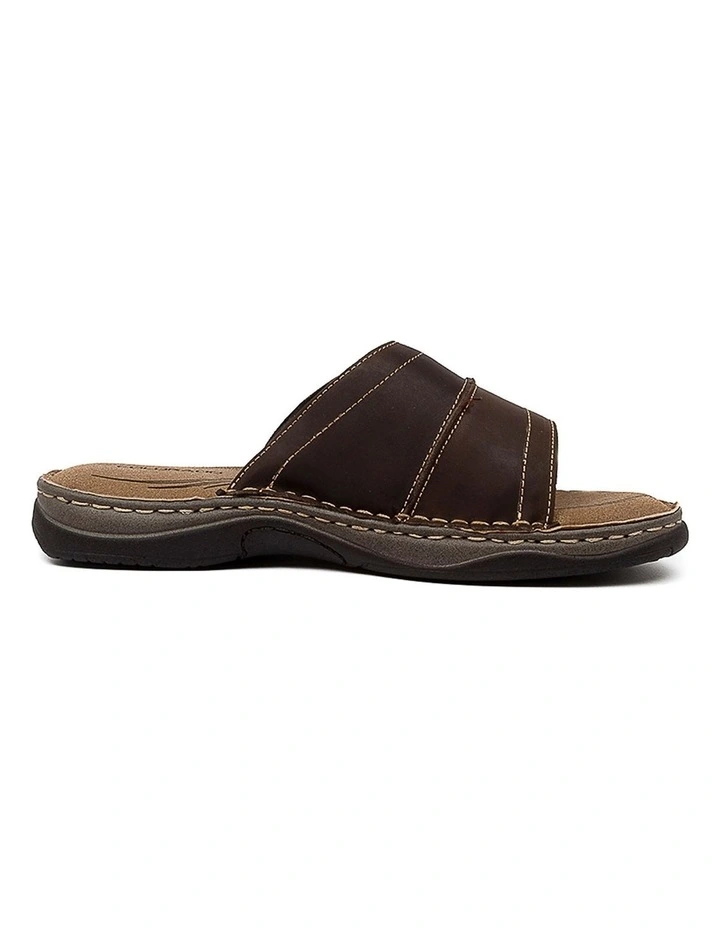 Jeep Brown Crazyhorse Leather Sandals image 4