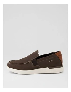 Transit Dark Brown Suede Flat Shoes