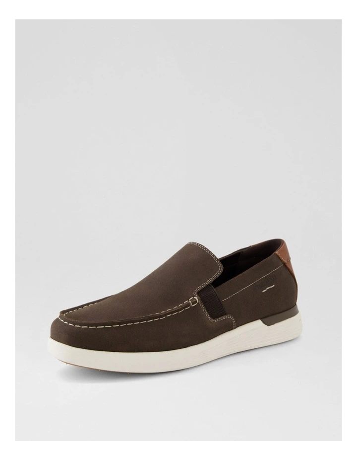 Transit Dark Brown Suede Flat Shoes image 2
