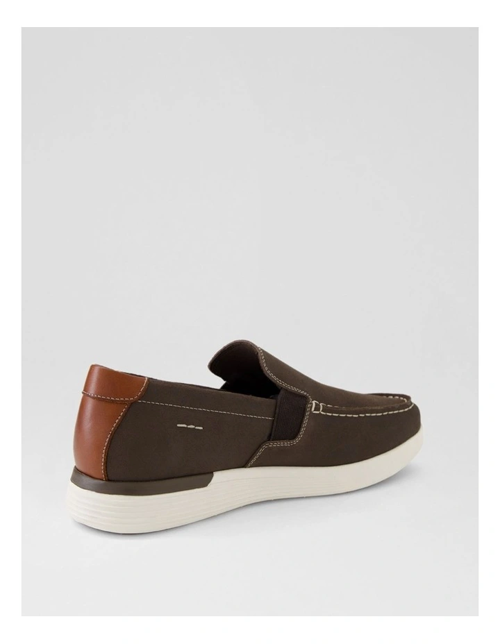 Transit Dark Brown Suede Flat Shoes image 3
