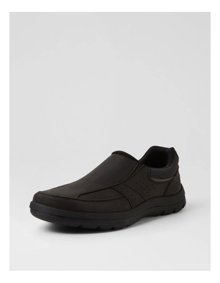 Telva Black Crazyhorse Leather Flat Shoes image 2