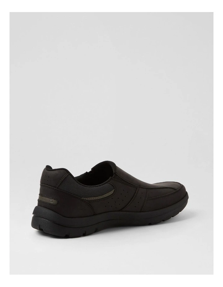 Telva Black Crazyhorse Leather Flat Shoes image 3