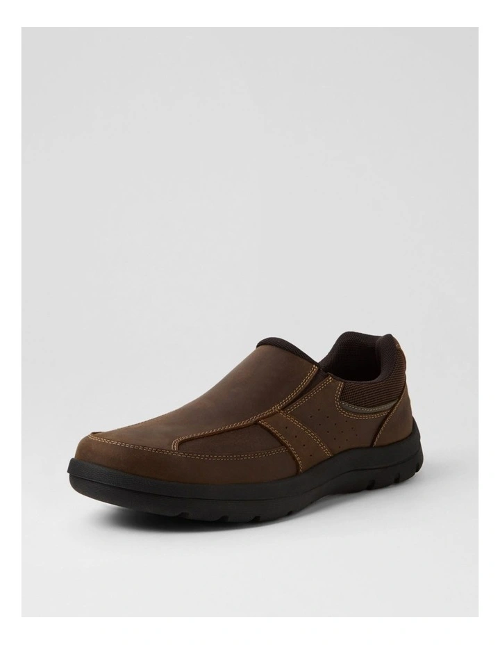 Telva Brown Crazyhorse Leather Flat Shoes image 2